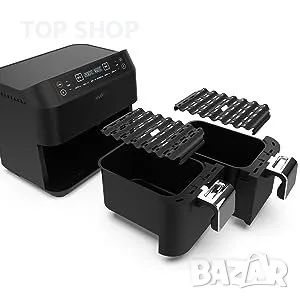 Еър фраер, Фритюрник с горещ въздух MAXXMEE Двойна кошница 7,6 литра, снимка 6 - Фритюрници - 48678745