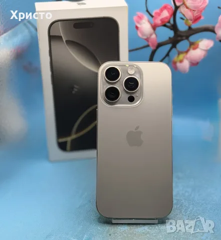 Apple iPhone 16 Pro, 128GB, 5G, Natural Titanium, снимка 3 - Apple iPhone - 56525278
