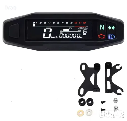 намаление универсално цифрово табло за измерване на скоростта на мотоциклет