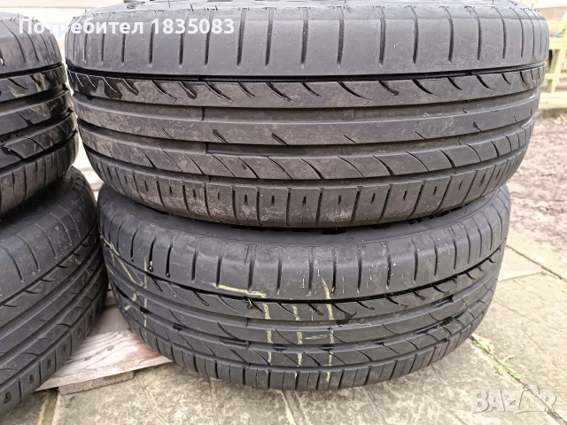 Лети джанти 17ки 5х108 Peugeot + летни гуми 215/55/17 Rotalla, снимка 13 - Гуми и джанти - 52816180