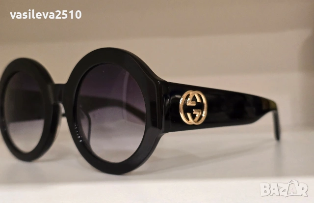 Gucci оригинални кръгли дамски слънчеви очила , снимка 6 - Слънчеви и диоптрични очила - 53892530