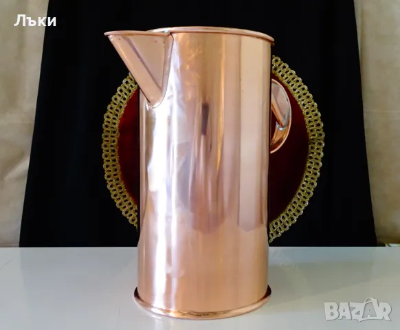 Медна кана за вино 5 литра,чиста червена мед. , снимка 2 - Антикварни и старинни предмети - 50143662