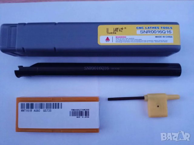 Комплект стругарски нож SNR0016Q16 с 10 пластини 16IR AG60 и ключ, снимка 4 - Други инструменти - 50085846