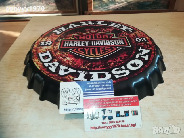 harley davidson-35x4см капачка за стена 1411201617, снимка 8 - Колекции - 30786625