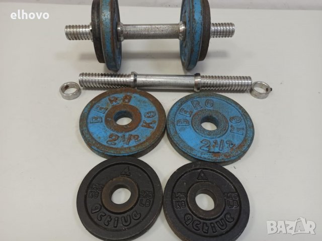 Дъмбели 2x9.5кг , снимка 5 - Фитнес уреди - 31247997