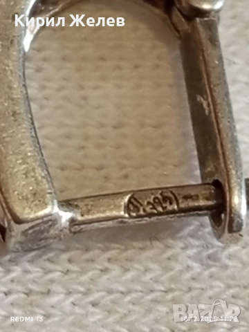 Сребърна обеца с инкрустирани кристали стил и елегантност 52479, снимка 5 - Обеци - 52719205