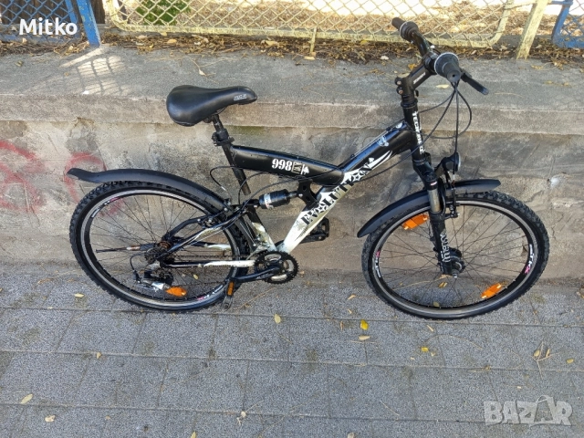 26 цола алуминиев велосипед с 21 скорости усилени капли амортисьори предни и задни , снимка 3 - Велосипеди - 51692693