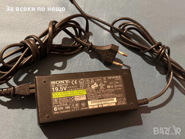 Оригинално зарядно захранване за лаптоп Sony vaio 19.5V 4.7A 90W , зарядно Sony 19.5V 4.7A  90W, снимка 2 - Кабели и адаптери - 53092901