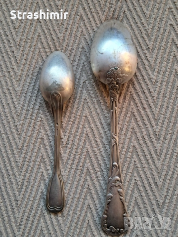 Посребрена лужица - малка и голяма Метален, механичен, с автоматично увеличаване на номера при всяко, снимка 2 - Прибори за хранене, готвене и сервиране - 52922832