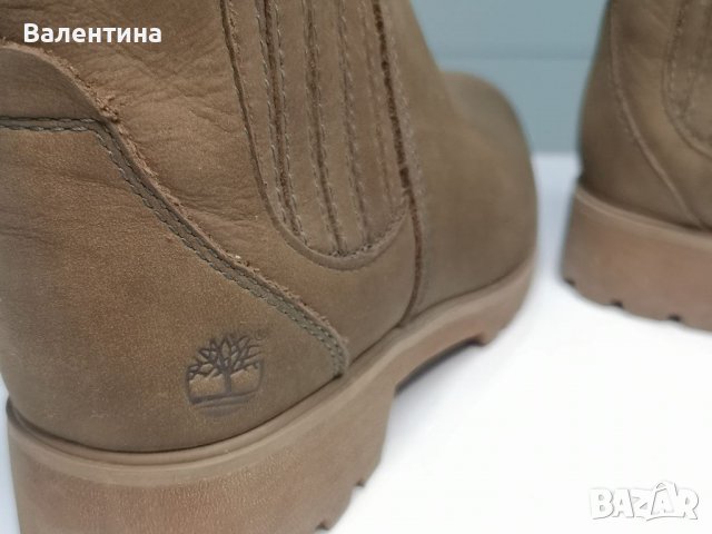 Намаление! Дамски боти TIMBERLAND Lyonsdale Chelsea A199Z Canteen, 40, набук, снимка 8 - Дамски боти - 38591015