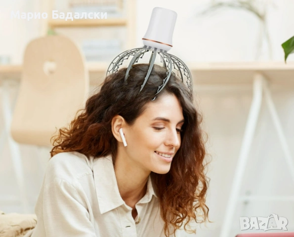 Масажор за глава, електрически с USB зареждане - релакс и антистрес, снимка 2 - Друга електроника - 53086868