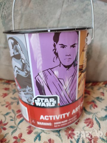 Star wars can тенекияна кутия нова неизползвана със стикери и креда, снимка 2 - Колекции - 42290751