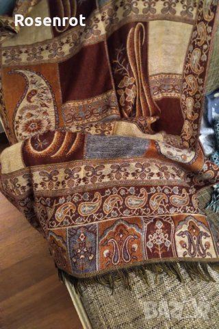 100 % кашмир  разкошен шал , снимка 4 - Шалове - 30330501