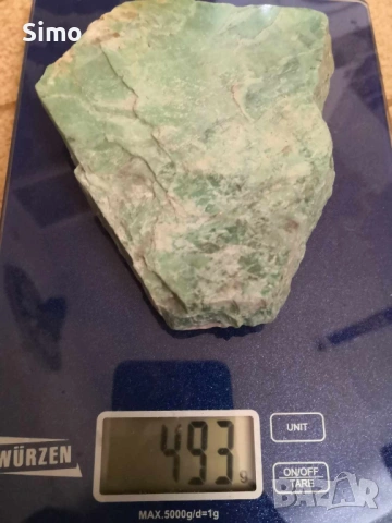 Едро парче амазонит, снимка 2 - Колекции - 54175432