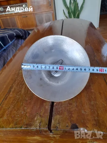 Стар алуминиев рефлектор, снимка 4 - Други ценни предмети - 48667230