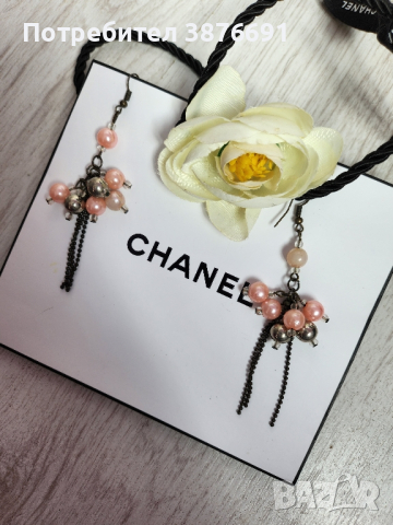 Луксозни обеци розови 