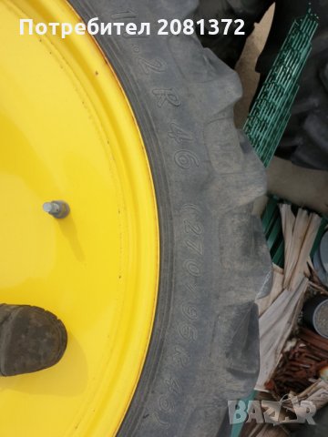 Двойни гуми с джанти за трактор John Deere комплект , снимка 6 - Селскостопанска техника - 30104710