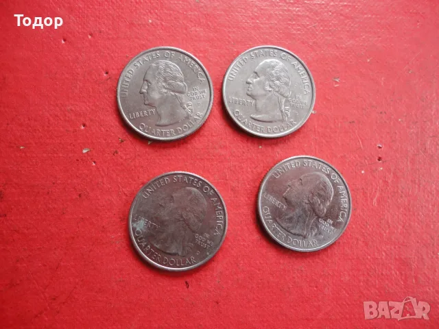 Лот Четвърт долар quarter dollar 2, снимка 4 - Нумизматика и бонистика - 56235536