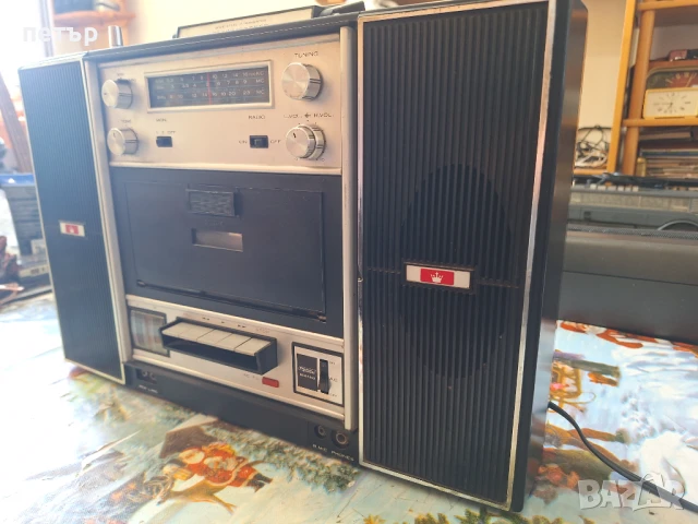 Ретро Касетофон Краун, снимка 5 - Радиокасетофони, транзистори - 51147912