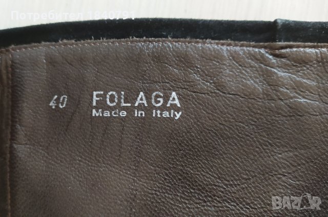 BALLY Folaga ботуши – черни, велур, до коляното №40, снимка 14 - Дамски ботуши - 38148973