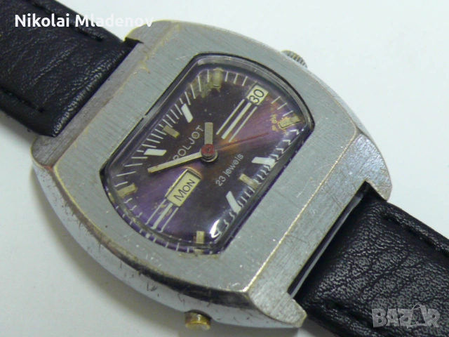 Съветски ПОЛЕТ/POLJOT Автоматичен Мъжки ръчен часовник, работещ!, снимка 11 - Мъжки - 53180601
