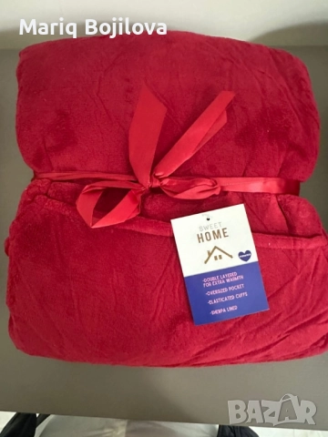 🧣 Дебело зимно одеяло с ръкави и качулка TOP QUALITY HOME SWEET, снимка 10 - Други - 52256155