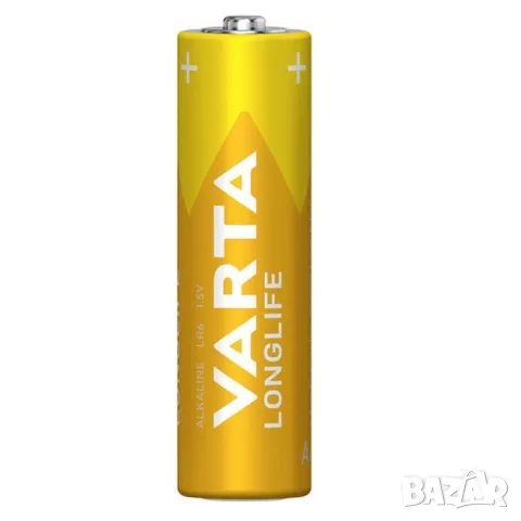 Алкална батерия Varta Longlife AA 1.5V, снимка 3 - Аксесоари и консумативи - 55865315