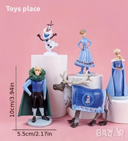 Лот фигурки Frozen, Елза и Ана замръзналото кралство фигурки за торта , снимка 2 - Фигурки - 51470611
