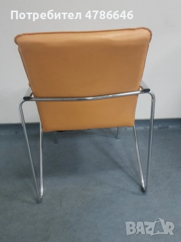Посетителски стол кожа, снимка 3 - Столове за офис - 54311258