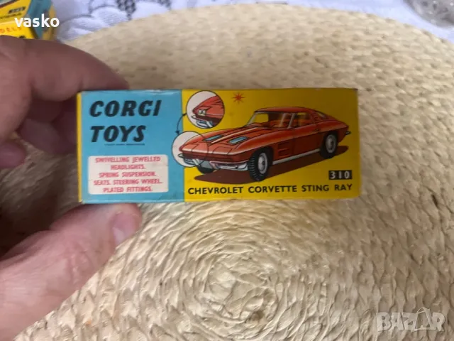 CORGI TOYS CORVETTE STING RAY GT.BRITAIN, снимка 8 - Колекции - 49839958