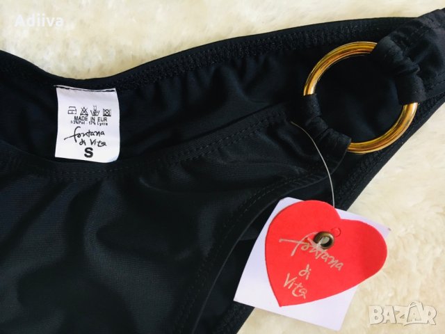 Нов бански комплект в черно на бели точки бюстие бикина връзки , снимка 8 - Бански костюми - 29511200