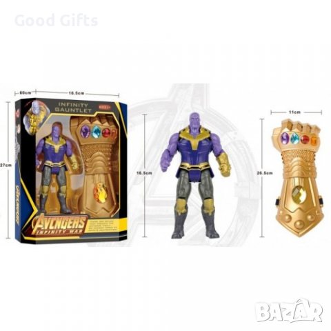Avengers герои Танос с протектор за ръка, снимка 4 - Фигурки - 38769987