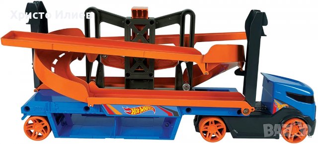 Hot Wheels Камион Автовоз Писта 1 Колa Повдигащ Изстрелващ Механизъм, снимка 5 - Коли, камиони, мотори, писти - 39362589