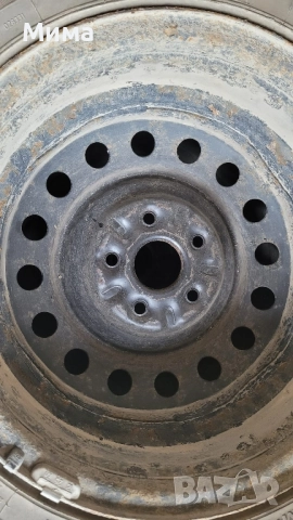 Железни джанти с гуми, снимка 5 - Гуми и джанти - 52348039