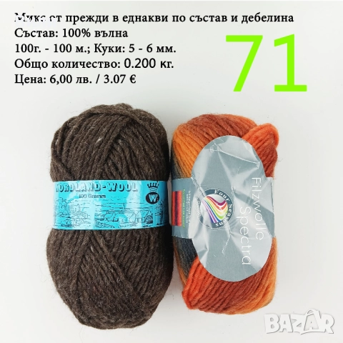 Евтини прежди в малки количества - нови и остатъци, снимка 5 - Други - 52029822
