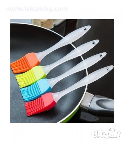 КУХНЕНСКИ КОМПЛЕКТ СИЛИКОНОВА ШПАТУЛА И ЧЕТКА - код 1740, снимка 2 - Прибори за хранене, готвене и сервиране - 33987437