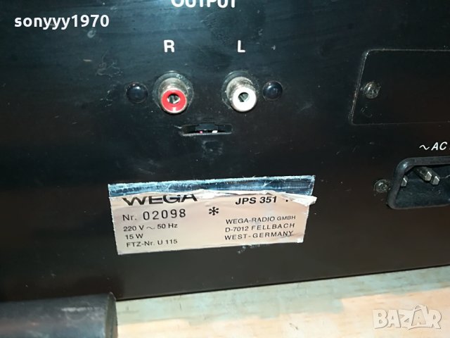 wega jps-351t stereo tuner-made in germany 1008212043, снимка 11 - Ресийвъри, усилватели, смесителни пултове - 33781067