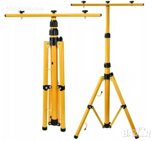 Стойка за прожектори и фенери, Тип трипод, Алуминий, Жълт, 60/160 см, снимка 8 - Други - 53061288