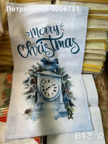 Коледна кърпа, снимка 10 - Хавлиени кърпи - 48037488