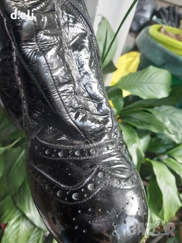 MIU MIU Original Size 37 100% Кожа Уникални ботуши , снимка 3 - Дамски ботуши - 52603802