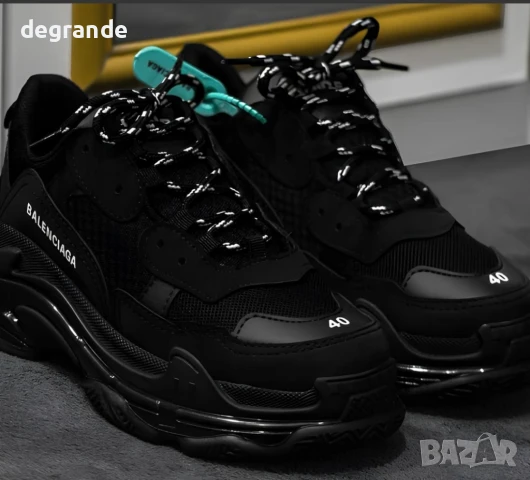 Черни дамски маратонки Balenciaga номерация 36 37 39 40 41 42 43 44, снимка 3 - Маратонки - 51034047