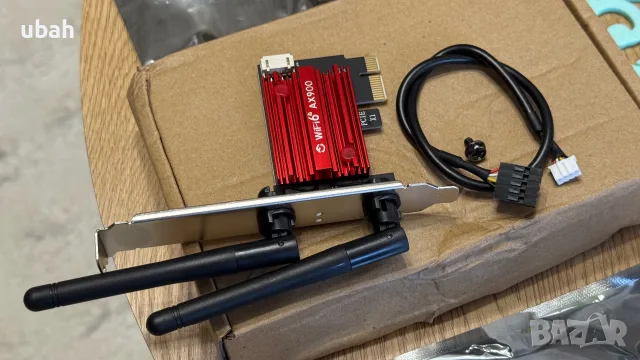 AX900 PCIe WiFi адаптер с Bluetooth 5.4, снимка 2 - Мрежови адаптери - 55767893