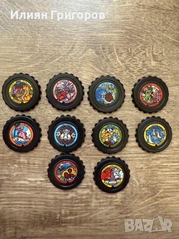 Покемон капачки Pokémon Tazos (Pogs)