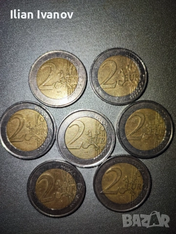 Евро монети от 2, 1, 0.5, 0.20, 0.10, 0.05, снимка 13 - Колекции - 53202752