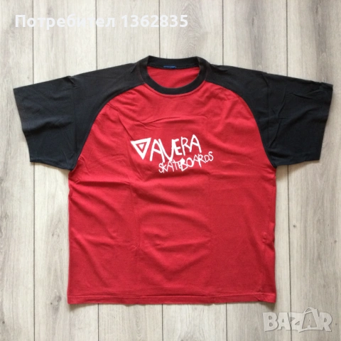оригинална скейтърска тениска AVERA SKATEBOARDS размер XL / XXL от САЩ, снимка 3 - Тениски - 53037676