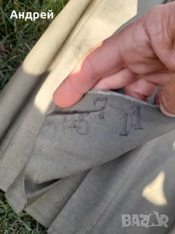 Стар брезентов плат,брезент #4, снимка 5 - Други ценни предмети - 47854172