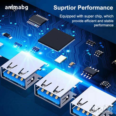 ANIMABG Type-C To USB 3.0 Хъб HUB Хъб, снимка 5 - Други - 32189216