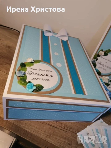Комплект за кръщене, снимка 3 - Декорация - 51235873