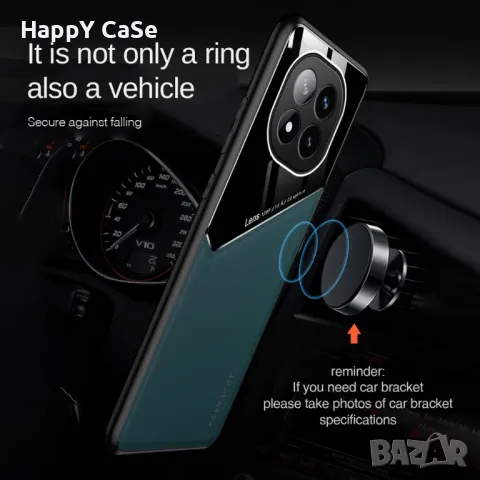 Xiaomi Redmi Note 14 / 14 Pro / 14 Pro+ / GENEROUS Кожен кейс калъф гръб с магнит, снимка 3 - Калъфи, кейсове - 48642713