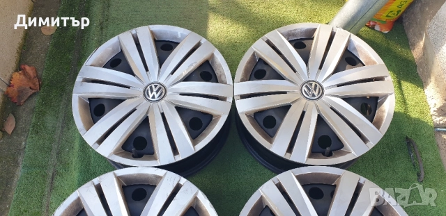 Оригинални немски железни джанти 16 цола 5х112 с тасове за Фолксваген. , снимка 9 - Гуми и джанти - 52420516